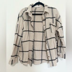 Altard state plaid flannel size medium neutral fall
